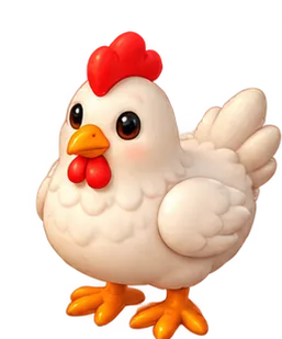 A little white chicken